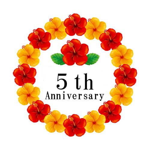 サロンHILO5周年記念